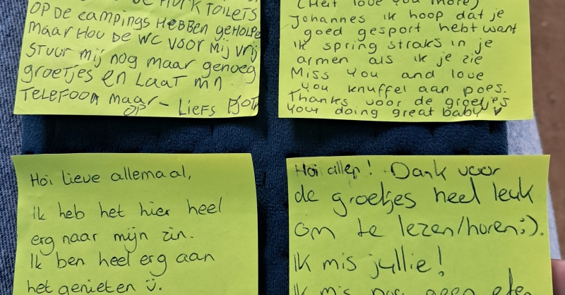 Groetjes van Pjotr, Gepke, Marit vd Wel en Raeven