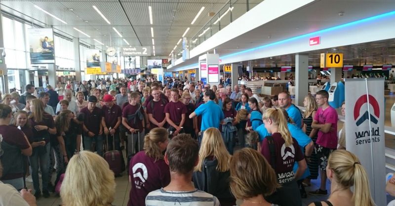 Het is een drukte van belang op Schiphol