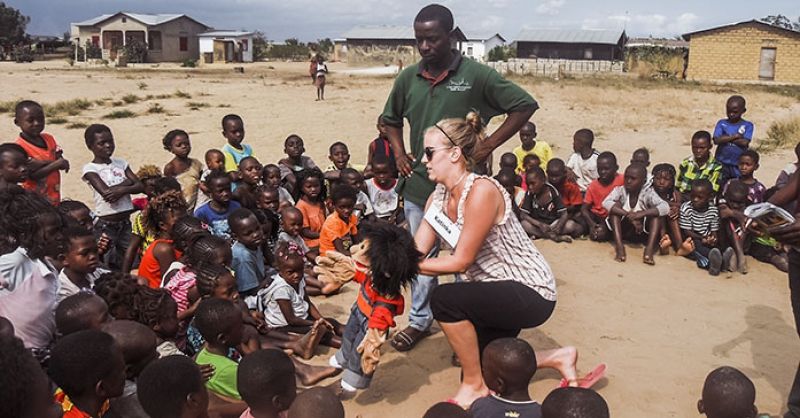 Het kinderprogramma trekt zeker 100 kids